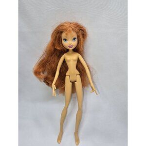 Mattel Winx Club Bloom Season 1 Doll- FLAWS- TLC FOR REPAIR- NUDE DOLL